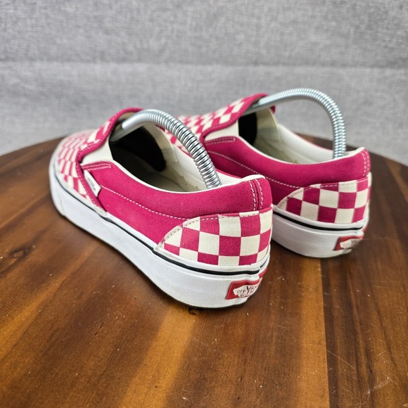 Vans Classic Slip-On Checkerboard Raspberry Pink White Mens 8.5 Womens 10 751505 - Picture 11 of 13